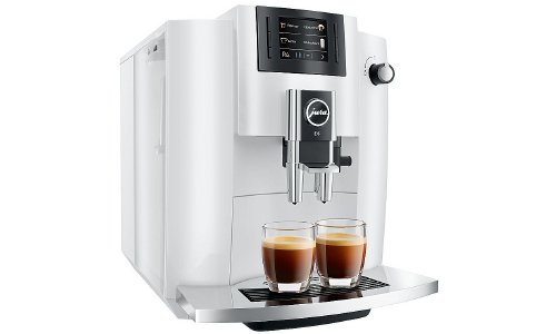 Jura E6 Piano Weiß Kaffeevollautomat 11 Kaffeespezialitäten